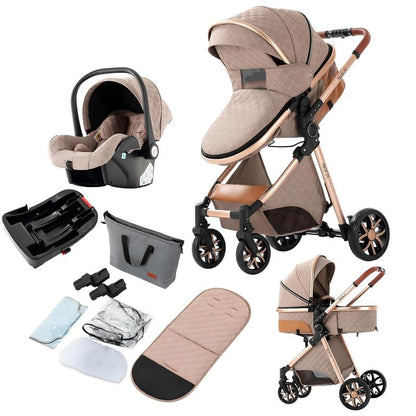 [Weekly Picks] Baby Stroller, Deals for You Days, 4-In-1 Portable & Foldable Toddler Stroller with Sunshade, High Quality & Lightweight Travel Stroller for Babies Outdoor Fun, Adjustable Stroller and Accessories Combo Set, One-Click Folding.]