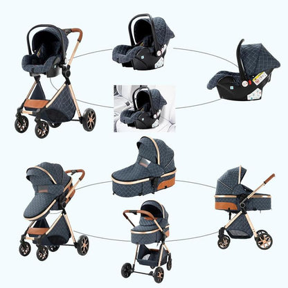 [Weekly Picks] Baby Stroller, Deals for You Days, 4-In-1 Portable & Foldable Toddler Stroller with Sunshade, High Quality & Lightweight Travel Stroller for Babies Outdoor Fun, Adjustable Stroller and Accessories Combo Set, One-Click Folding.]