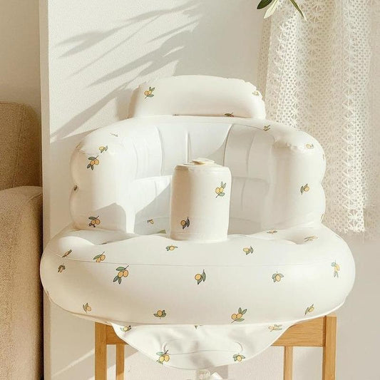 Cute Inflatable Baby Seat, Plant Pattern Inflatable Baby Sofa, Inflatable Baby Chair for Babies