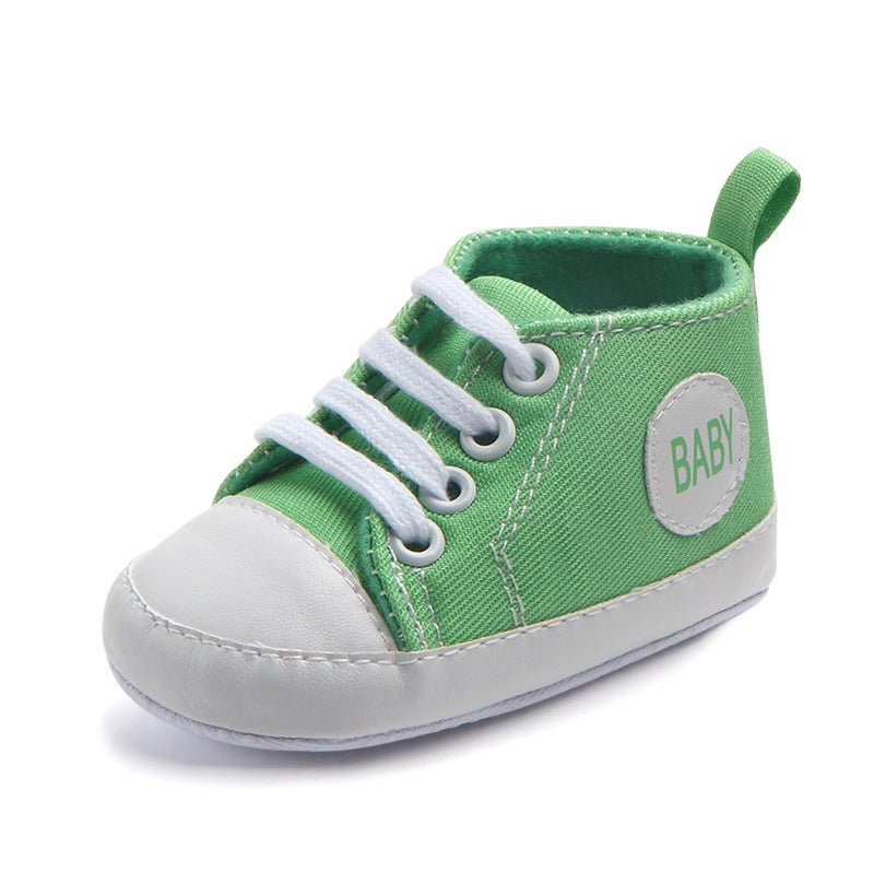 Canvas Classic Sports Sneakers Baby Boys Girls First Walkers Shoes Infant Toddler Soft Sole Anti-Slip Baby Shoes