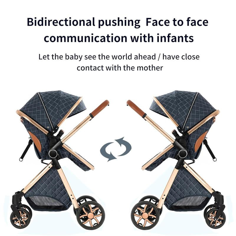 [Weekly Picks] Baby Stroller, Deals for You Days, 4-In-1 Portable & Foldable Toddler Stroller with Sunshade, High Quality & Lightweight Travel Stroller for Babies Outdoor Fun, Adjustable Stroller and Accessories Combo Set, One-Click Folding.]
