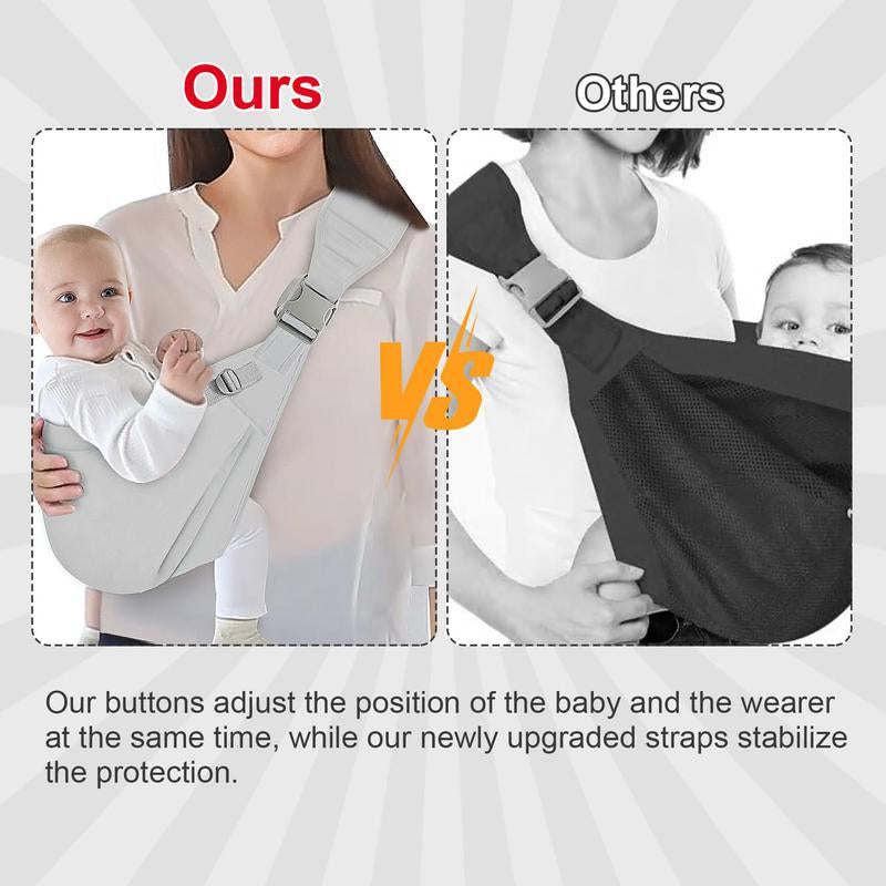 Suitable for 1-3 Years Old Breathable Soft Baby Carrier Suitable for Newborn to Toddler Adjustable Single Shoulder Labor-Saving Baby Carrier Toddler Carrier Hipsling