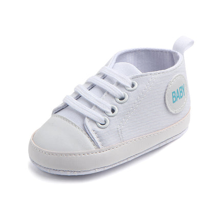 Canvas Classic Sports Sneakers Baby Boys Girls First Walkers Shoes Infant Toddler Soft Sole Anti-Slip Baby Shoes