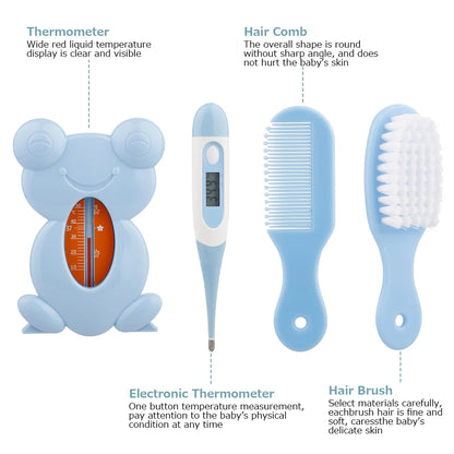Baby Healthcare Nursery Care Kit Toddler Nail Clippers Medicine Dispenser Infant Comb Brush Baby Registry Gift