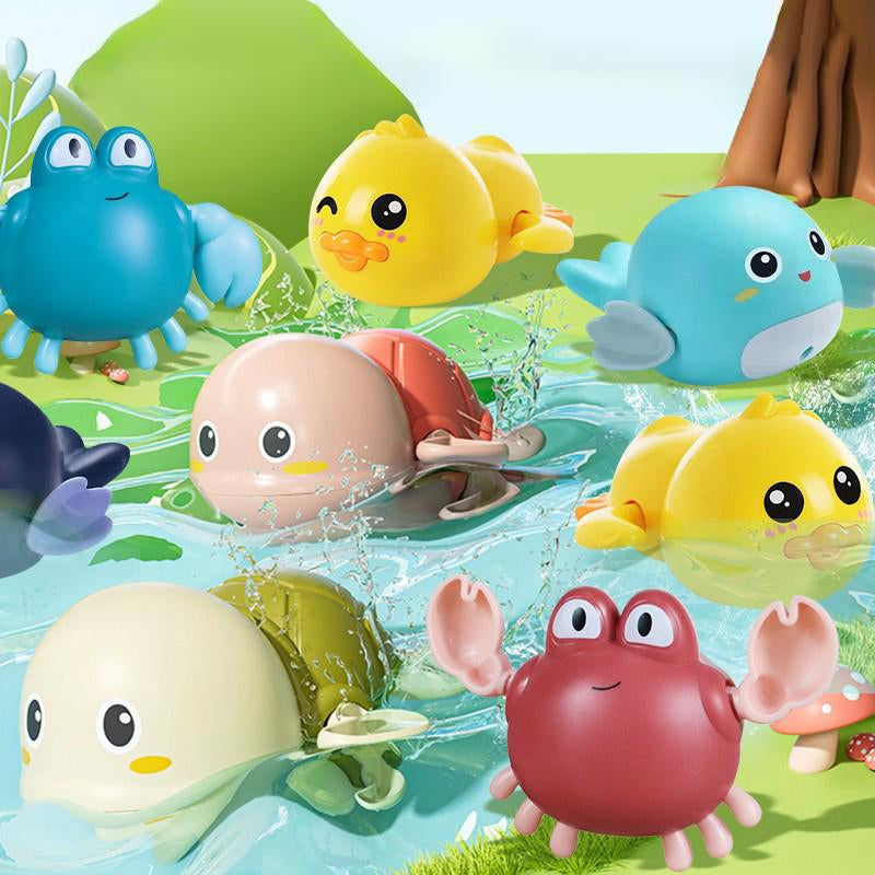 Bath Toys for Toddlers 1-3, Animal Floating Wind up Bathtub for Kids, Preschool Toddler New Born Infant Water Pool Toys