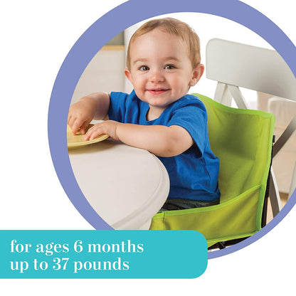 Summer Infant Pop and Sit Portable Booster Lightweight Green Removable Tray