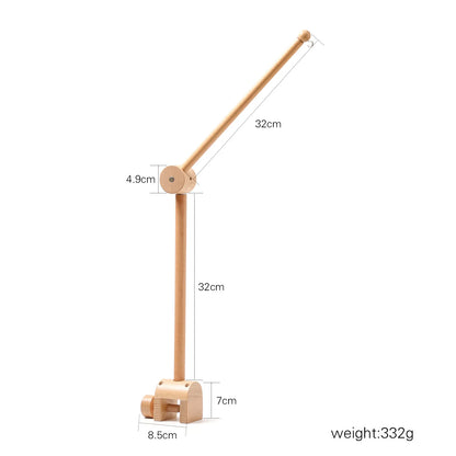 Baby Crib Mobile Arm,Hbm Wooden Mobile Arm for Crib Mobile Hanger for Crib Baby Girl Nursery Decor